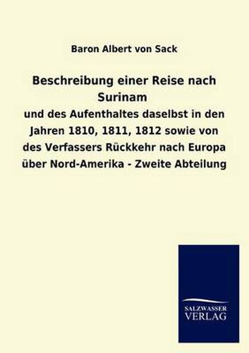 Cover image for Beschreibung einer Reise nach Surinam