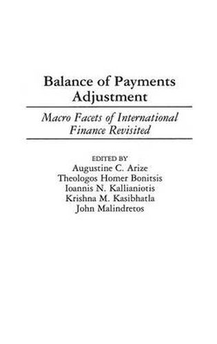 Cover image for Balance of Payments Adjustment: Macro Facets of International Finance Revisited