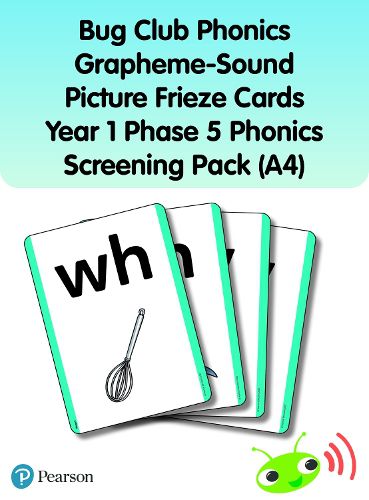 Cover image for Bug Club Phonics Grapheme-Sound Picture Frieze Cards Year 1 Phase 5 Phonics screening pack (A4)