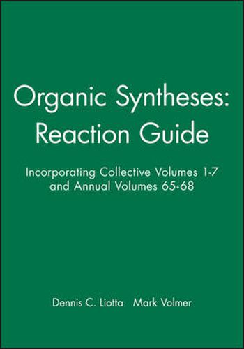 Cover image for Organic Syntheses