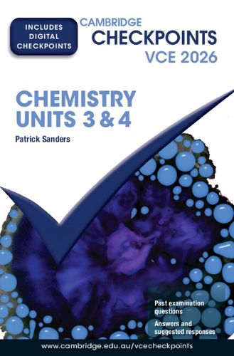 Cover image for Cambridge Checkpoints VCE Chemistry Units 3&4 2026