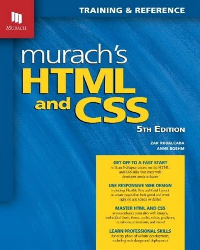 Cover image for Murach's HTML and CSS (5th Edition)