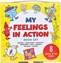 Cover image for My Feelings in Action (8 Books to Help Your Child Process Their Emotions; (Bravery, Compassion, Creativity, Generosity, Grit, Honesty, Patience, Respect)