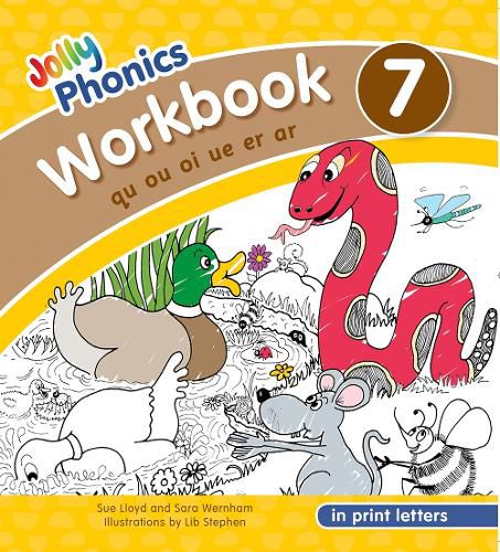 Cover image for Jolly Phonics Workbook 7: In Print Letters (American English edition)