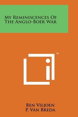 Cover image for My Reminiscences of the Anglo-Boer War