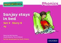 Cover image for Read Write Inc. Phonics: Pink Set 3 Storybook 6 Sanjay Stays in Bed