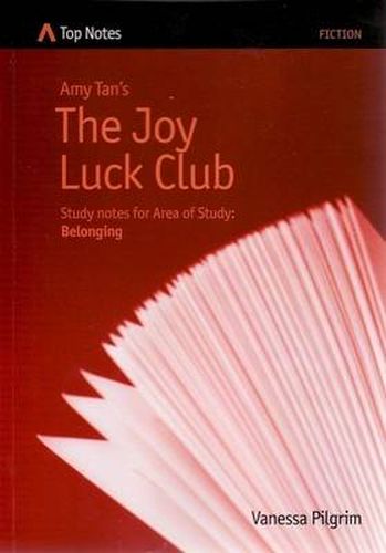 Cover image for Amy Tan's The Joy Luck Club: Study Notes for Area of Study: Belonging