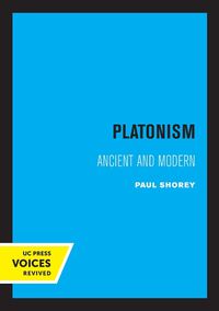 Cover image for Platonism: Ancient and Modern