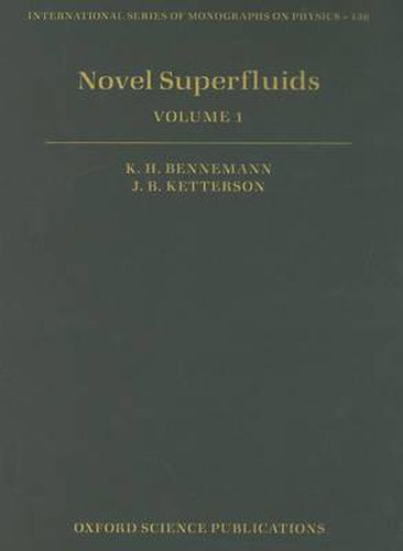 Cover image for Novel Superfluids: Volume 1