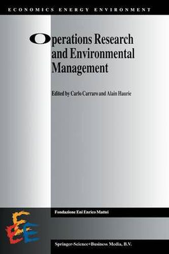 Cover image for Operations Research and Environmental Management