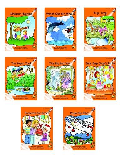 Cover image for Red Rocket Readers: Fluency Level 1 Fiction Set A Pack (Reading Level 15-16/F&P Level H-J)