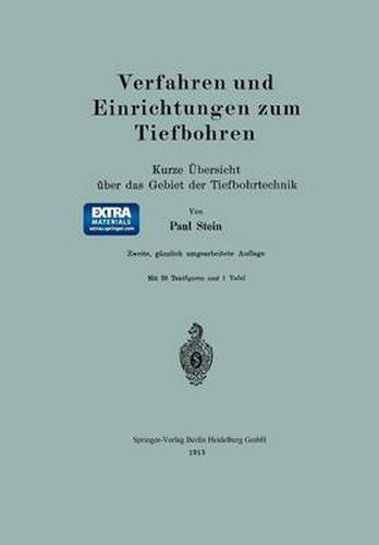 Cover image for Verfahren Und Einrichtungen Zum Tiefbohren: Kurze UEbersicht UEber Das Gebiet Der Tiefbohrtechnik