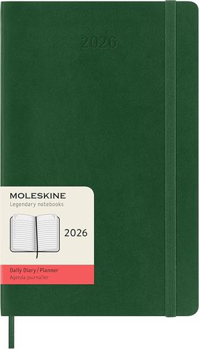 Cover image for Myrtle Green Softcover Large Daily Moleskine 2026 Diary