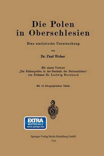 Cover image for Die Polen in Oberschlesien: Eine Statistische Untersuchung