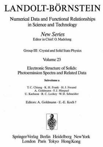 Cover image for Electronic Structure of Solids a