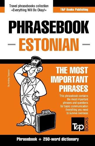 Cover image for English-Estonian phrasebook & 250-word mini dictionary