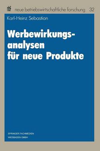 Cover image for Werbewirkungsanalysen Fur Neue Produkte