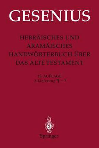 Cover image for Hebraisches und Aramaisches Handwoerterbuch uber das Alte Testament: 2.Lieferung   -