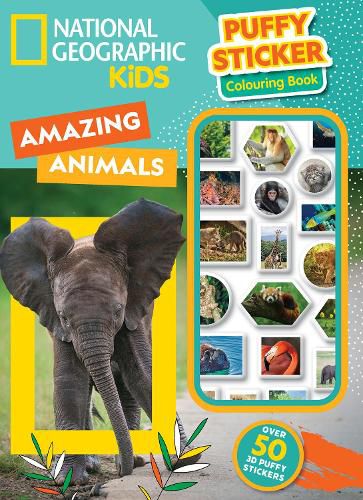 Cover image for National Geographic Kids: Puffy Sticker Colouring Book (Disney)