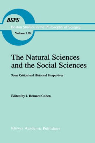 Cover image for The Natural Sciences and the Social Sciences: Some Critical and Historical Perspectives