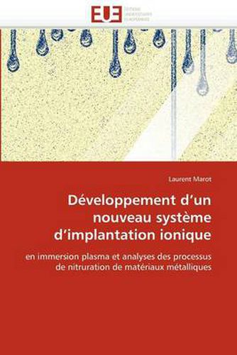 Cover image for Developpement D'Un Nouveau Systeme D'Implantation Ionique
