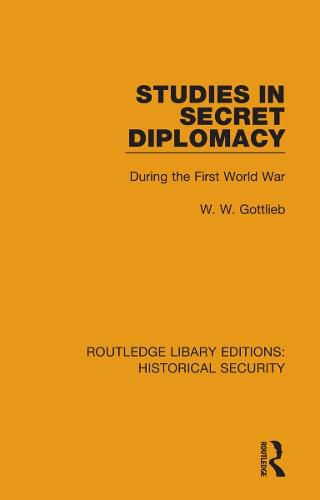 Cover image for Studies in Secret Diplomacy