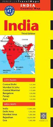 Cover image for India Travel Map Third Edition