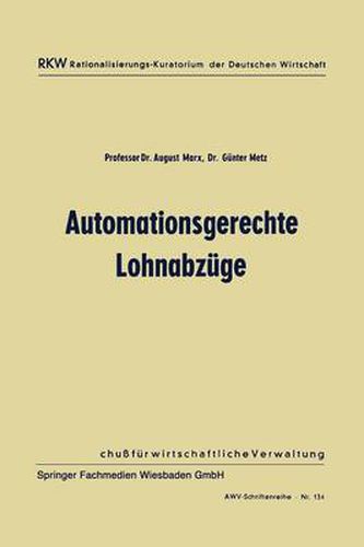 Cover image for Automationsgerechte Lohnabzuge