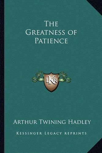 Cover image for The Greatness of Patience