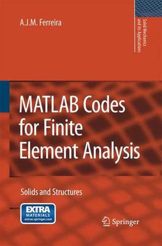 Cover image for MATLAB Codes for Finite Element Analysis: Solids and Structures