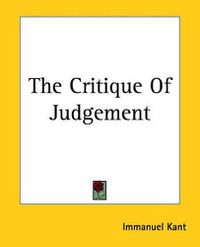 Cover image for The Critique Of Judgement