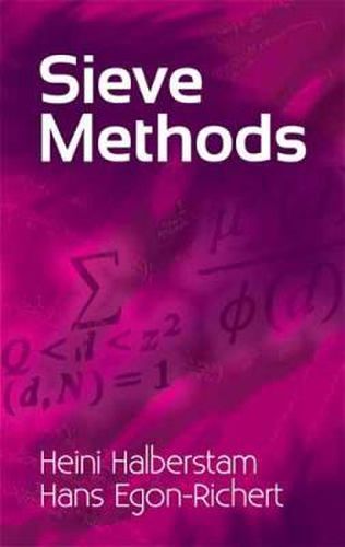 Cover image for Sieve Methods