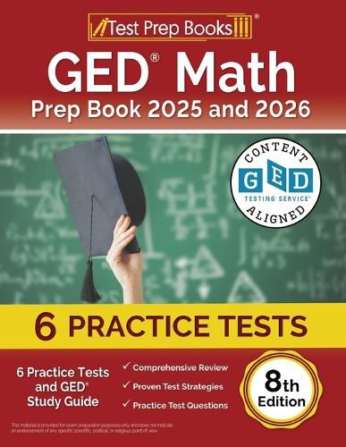 Cover image for GED Math Prep Book 2025 and 2026