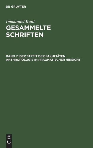 Cover image for Der Streit Der Fakultaten Anthropologie in Pragmatischer Hinsicht