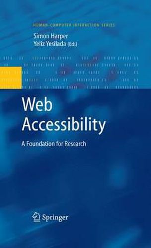 Cover image for Web Accessibility: A Foundation for Research