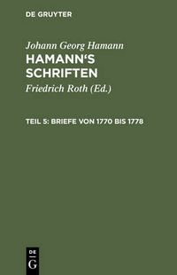 Cover image for Briefe von 1770 bis 1778