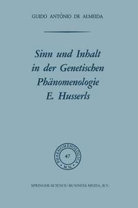 Cover image for Sinn Und Inhalt in Der Genetischen Phanomenologie E. Husserls