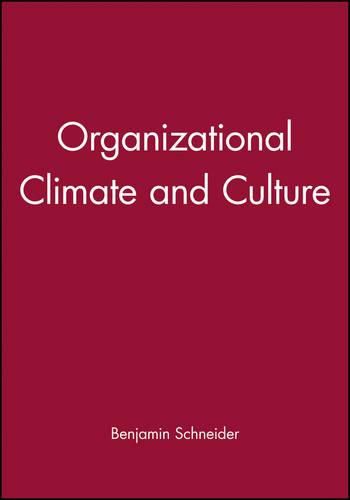 Cover image for Organizational Climate and Culture