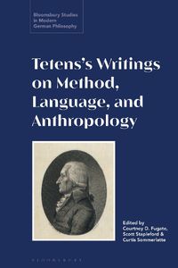 Cover image for Tetens's Writings on Method, Language, and Anthropology