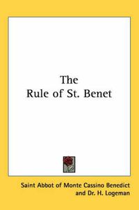 Cover image for The Rule of St. Benet