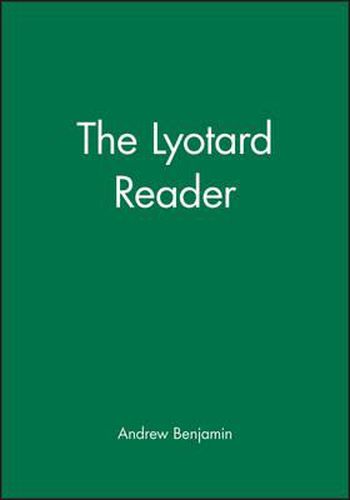 Cover image for The Lyotard Reader