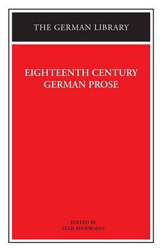 Cover image for Eighteenth Century German Prose: Heinse, La Roche, Wieland, and others