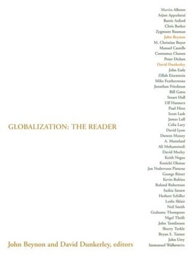 Cover image for Globalization: The Reader