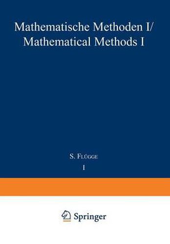 Cover image for Mathematische Methoden I / Mathematical Methods I