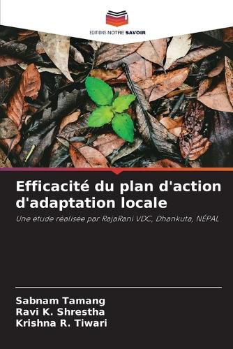 Cover image for Efficacite du plan d'action d'adaptation locale
