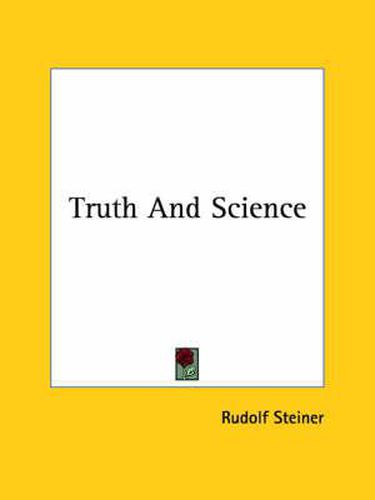 Cover image for Truth and Science