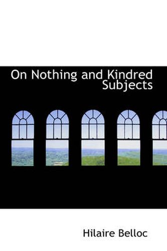 Cover image for On Nothing and Kindred Subjects