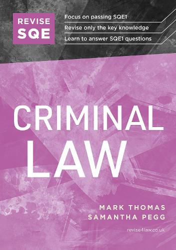 Revise SQE Criminal Law