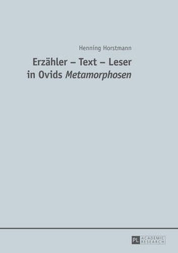 Cover image for Erzaehler - Text - Leser in Ovids  Metamorphosen