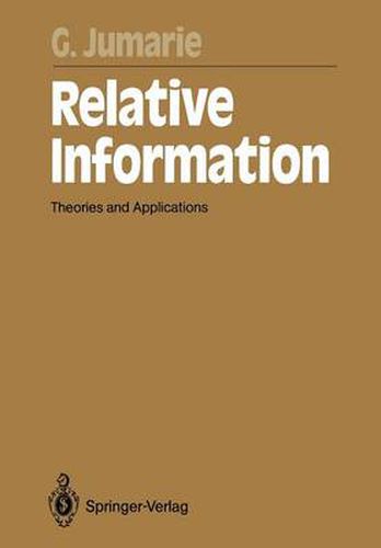 Cover image for Relative Information: Theories and Applications